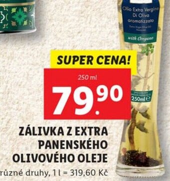 Lidl ZÁLIVKA Z EXTRA PANENSKÉHO OLIVOVÉHO OLEJE nabídka