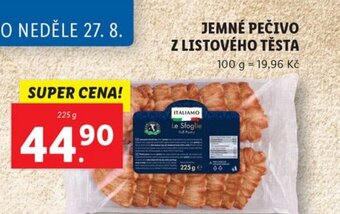 Lidl JEMNÉ PEČIVO Z LISTOVÉHO TĚSTA nabídka