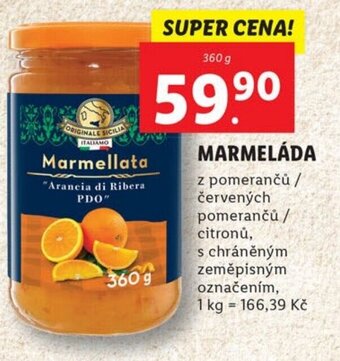 Lidl MARMELÁDA nabídka