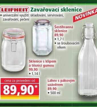 Norma LEIFHEIT Zavařovací sklenice nabídka