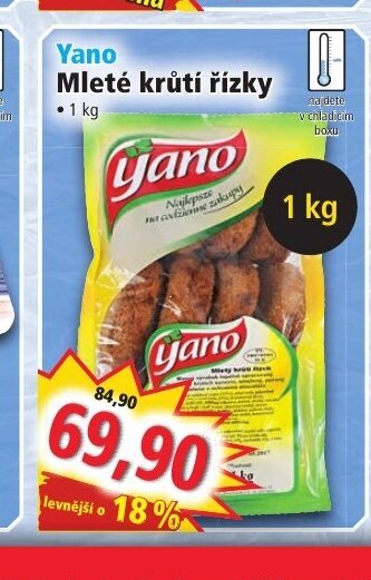 Norma Yano Mleté krůtí řízky nabídka