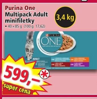 Norma Purina One Multipack Adult minifiletky nabídka