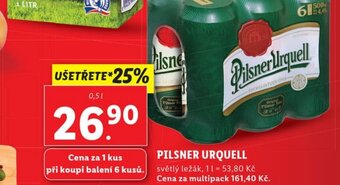 Lidl PILSNER URQUELL nabídka