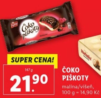 Lidl ČOKO PIŠKOTY nabídka