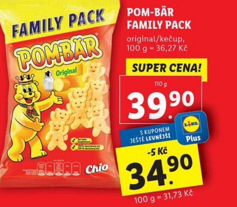POMBÄR FAMILY PACK nabídky v Lidl