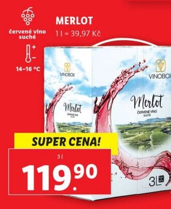 Lidl MERLOT nabídka