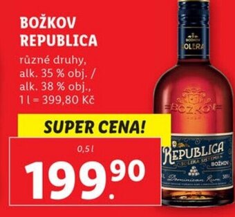 Lidl BOŽKOV REPUBLICA nabídka
