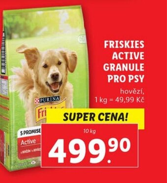 Lidl FRISKIES ACTIVE GRANULE PRO PSY nabídka