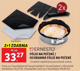 Lidl ERNESTOⓇ FÓLIE NA PEČENÍ / OCHRANNÁ FÓLIE NA PEČENÍ nabídka