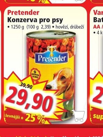 Norma Pretender Konzerva pro psy nabídka