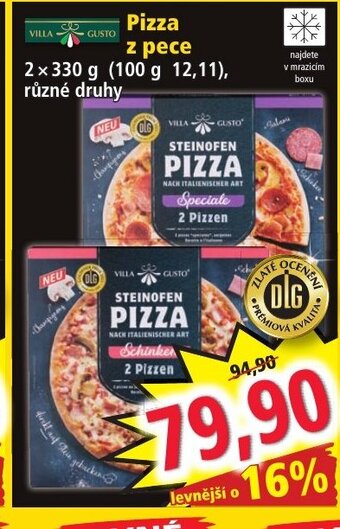 Norma Pizza z pece nabídka