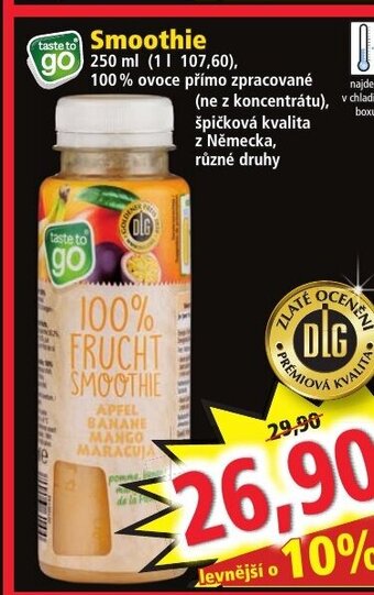 Norma Smoothie nabídka
