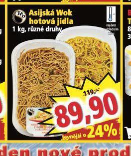 Norma Asijská wok hotová jídla nabídka