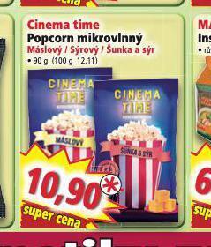 Norma Popcorn nabídka
