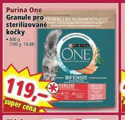 Norma Purina one granule pro kočky nabídka