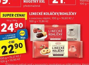 Lidl Linecké koláčky nabídka