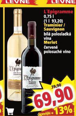 Norma Merlot nabídka