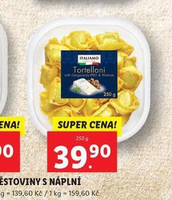 Lidl Nesušené těstoviny s náplní nabídka