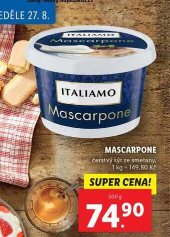 Lidl Mascarpone nabídka