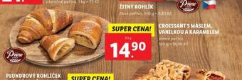 Lidl Croissant s máslem, vanilkou a karamelem nabídka