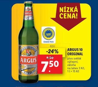 Lidl Pivo argus 10 original nabídka