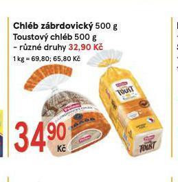 Žabka Toustový chléb nabídka