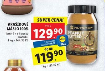 Lidl Arašídové máslo nabídka