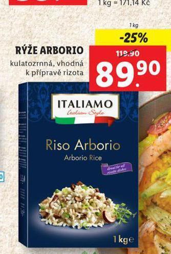 Lidl Rýže arborio nabídka