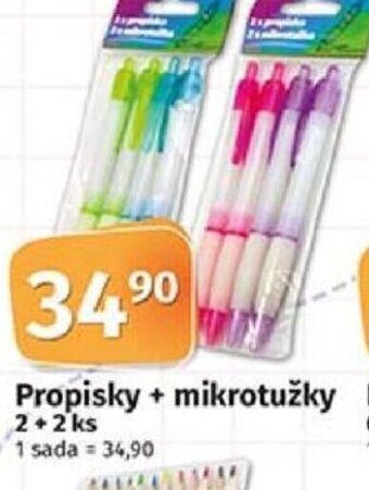 COOP TIP Propisky + mikrotužky Propisky jednorázové Propisky gelové Neon Popisovače (fixy) nabídka
