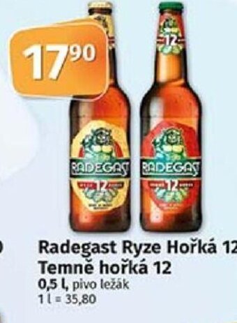 COOP TIP Radegast Rázná 10 0,5 l, pivo světlé výčepní 11 = 33,80 nabídka