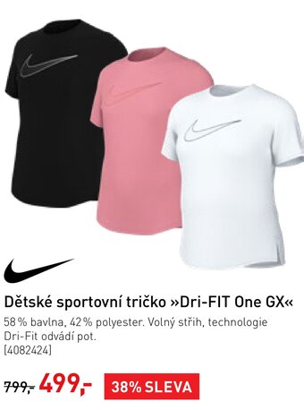 Intersport Dětské sportovní tričko »Dri-FIT One GX<< nabídka