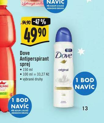 Jip Dove antiperpirant sprej nabídka
