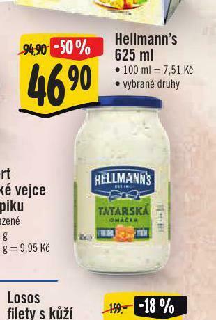 Jip Hellman´s tatarská omáčka, majonéza nabídka