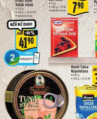 Jip Franz josef tuňák steak nabídka