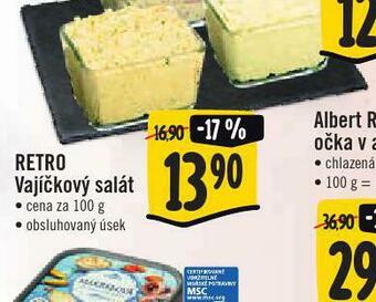 Jip Retro vajíčkový salát nabídka