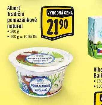 Jip Aůbert tradiční pomazánkové natural nabídka