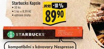 Jip Starbucks kapsle nabídka