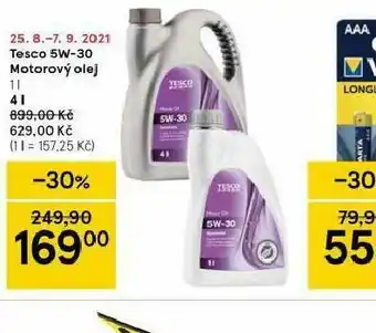 Tesco Tesco w5-30 motorový olej nabídka