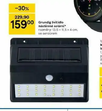 Grundig svítidlo nástěnné solární