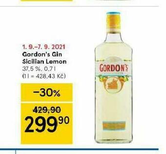 Tesco Gordon´s gin sicilian lemon nabídka