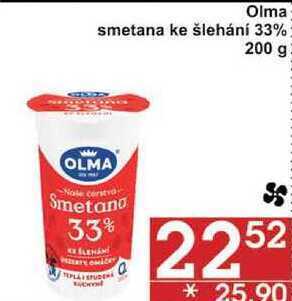 Jip Olma smetana ke šlehání 33%, 200 g nabídka