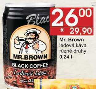 Jip Mr. brown ledová káva různé druhy, 0,24 l nabídka