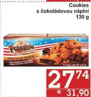 Jip Cookies s čokoládovou náplní, 130 g nabídka