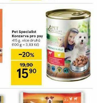 Tesco Pet specialist konzerva pro psy nabídka