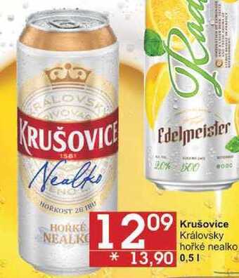Jip Krušovice královsky hořké nealko, 0,5 l nabídka