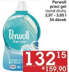 Jip Perwoll prací gel různé druhy, 2,97 - 3,05 1 54 dávek nabídka