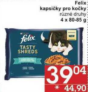 Jip Felix kapsičky pro kočky různé druhy, 4 x 80-85 g nabídka