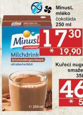 Jip Minusl mléko čokoláda, 250 ml nabídka