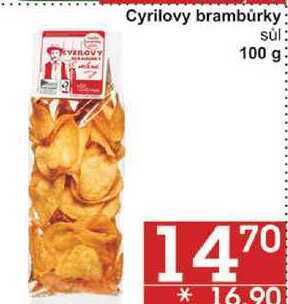 Jip Cyrilovy brambůrky sůl, 100 g nabídka