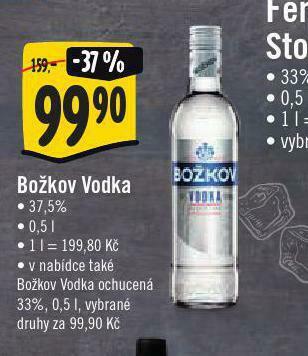 Jip Božkov vodka nabídka